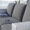 Modway Convene Outdoor Patio Sofa - Light Gray Charcoal - Lifestyle 2