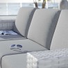 Modway Convene Outdoor Patio Sofa in Light Gray Gray - Lifestyle