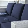 Modway Convene Outdoor Patio Sofa in Light Gray Navy - Lifestyle - Modway Convene Outdoor Patio Sofa in Light Gray Navy - Lifestyle
