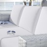 Modway Convene Outdoor Patio Sofa in Light Gray White - Lifestyle