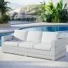 Modway Convene Outdoor Patio Sofa in Light Gray White - Lifestyle - Modway Convene Outdoor Patio Sofa in Light Gray White - Lifestyle