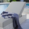 Modway Convene Outdoor Patio Chaise in Light Gray Gray - Lifestyle