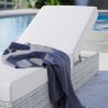Modway Convene Outdoor Patio Chaise - Light Gray White - Lifestyle