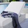 Modway Convene Outdoor Patio Chaise - Light Gray White - Lifestyle