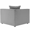 Modway Saybrook Outdoor Patio Upholstered 2-Piece Sectional Sofa Loveseat - Gray - Corner Chair in Back Angle - Modway Saybrook Outdoor Patio Upholstered 2-Piece Sectional Sofa Loveseat - Gray - Corner Chair in Back Angle