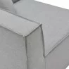 Modway Saybrook Outdoor Patio Upholstered 2-Piece Sectional Sofa Loveseat - Gray - Seat Closeup Angle - Modway Saybrook Outdoor Patio Upholstered 2-Piece Sectional Sofa Loveseat - Gray - Seat Closeup Angle