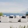 Modway Saybrook Outdoor Patio Upholstered 7-Piece Sectional Sofa - White - Lifestyle