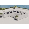 Modway Saybrook Outdoor Patio Upholstered 10-Piece Sectional Sofa - Gray - Lifestyle