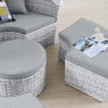 Modway Scottsdale Canopy Outdoor Patio Daybed in Light Gray Gray - Lifestyle