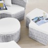 Modway Scottsdale Canopy Outdoor Patio Daybed in Light Gray White - Lifestyle