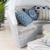 Modway Scottsdale Canopy Sunbrella® Outdoor Patio Daybed in Light Gray Pebble - Lifestyle