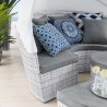 Modway Scottsdale Canopy Sunbrella® Outdoor Patio Daybed in Light Gray Gray - Lifestyle