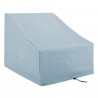 Modway Conway Outdoor Patio Furniture Cover - Gray - Front Side Angle - Modway Conway Outdoor Patio Furniture Cover - Gray - Front Side Angle