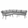 Modway Endeavor Outdoor Patio Wicker Rattan Sectional Sofa - Gray Gray - Front Angle - Modway Endeavor Outdoor Patio Wicker Rattan Sectional Sofa - Gray Gray - Front Angle