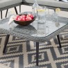 Modway Endeavor Outdoor Patio Wicker Rattan Square Coffee Table - Gray - Lifestyle