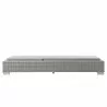 Modway Conway Outdoor Patio Wicker Rattan Chaise Lounge in Light Gray Gray - Front Side Angle - Modway Conway Outdoor Patio Wicker Rattan Chaise Lounge in Light Gray Gray - Front Side Angle
