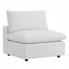 Modway Commix Overstuffed Outdoor Patio Armless Chair - White - Front Side Angle - Modway Commix Overstuffed Outdoor Patio Armless Chair - White - Front Side Angle