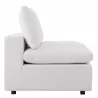 Modway Commix Overstuffed Outdoor Patio Armless Chair - White - Side Angle - Modway Commix Overstuffed Outdoor Patio Armless Chair - White - Side Angle