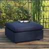 Modway Commix Overstuffed Outdoor Patio Ottoman in Navy - Lifestyle