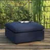 Modway Commix Overstuffed Outdoor Patio Ottoman in Navy - Lifestyle - Modway Commix Overstuffed Outdoor Patio Ottoman in Navy - Lifestyle