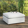 Modway Commix Overstuffed Outdoor Patio Ottoman - White - Lifestyle