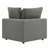Modway Commix Overstuffed Outdoor Patio Corner Chair - Charcoal - Back Angle - Modway Commix Overstuffed Outdoor Patio Corner Chair - Charcoal - Back Angle