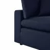 Modway Commix Overstuffed Outdoor Patio Corner Chair in Navy - Base Angle - Modway Commix Overstuffed Outdoor Patio Corner Chair in Navy - Base Angle