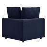 Modway Commix Overstuffed Outdoor Patio Corner Chair in Navy - Back  Angle