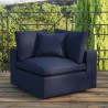 Modway Commix Overstuffed Outdoor Patio Corner Chair in Navy - Lifestyle