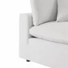 Modway Commix Overstuffed Outdoor Patio Corner Chair in White - Base Angle - Modway Commix Overstuffed Outdoor Patio Corner Chair in White - Base Angle