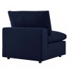 Modway Commix Sunbrella® Outdoor Patio Armless Chair in Navy - Back Side Angle