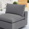 Modway Commix Sunbrella® Outdoor Patio Armless Chair in Gray - Lifestyle