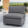 Modway Commix Sunbrella® Outdoor Patio Armless Chair in Gray - Lifestyle