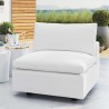 Modway Commix Sunbrella® Outdoor Patio Armless Chair - White - Lifestyle 2