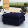 Modway Commix Sunbrella® Outdoor Patio Ottoman in Navy - Lifestyle