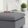 Modway Commix Sunbrella® Outdoor Patio Ottoman in Gray - Lifestyle - Modway Commix Sunbrella® Outdoor Patio Ottoman in Gray - Lifestyle