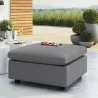 Modway Commix Sunbrella® Outdoor Patio Ottoman in Gray - Lifestyle - Modway Commix Sunbrella® Outdoor Patio Ottoman in Gray - Lifestyle