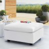 Modway Commix Sunbrella® Outdoor Patio Ottoman - White - Lifestyle