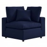 Modway Commix Sunbrella® Outdoor Patio Corner Chair in Navy - Front Angle