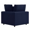 Modway Commix Sunbrella® Outdoor Patio Corner Chair in Navy - Back Angle