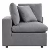 Modway Commix Sunbrella® Outdoor Patio Corner Chair in Gray - Side Angle - Modway Commix Sunbrella® Outdoor Patio Corner Chair in Gray - Side Angle