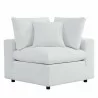 Modway Commix Sunbrella® Outdoor Patio Corner Chair in White - Front Angle - Modway Commix Sunbrella® Outdoor Patio Corner Chair in White - Front Angle