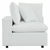 Modway Commix Sunbrella® Outdoor Patio Corner Chair in White - Side Angle - Modway Commix Sunbrella® Outdoor Patio Corner Chair in White - Side Angle