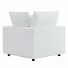 Modway Commix Sunbrella® Outdoor Patio Corner Chair in White - Back Angle - Modway Commix Sunbrella® Outdoor Patio Corner Chair in White - Back Angle