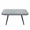 Modway Endeavor Wicker Rattan Outdoor Patio Wicker Rattan Seating Set - Gray Gray - Table in Front Angle - Modway Endeavor Wicker Rattan Outdoor Patio Wicker Rattan Seating Set - Gray Gray - Table in Front Angle