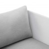 Modway Harmony Sunbrella® Outdoor Patio Aluminum Armchair in White Gray - Seat Closeup Top Angle