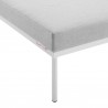 Modway Harmony Sunbrella® Outdoor Patio Aluminum Armless Chair in Gray Gray - Base Angle