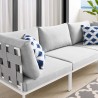 Modway Harmony Sunbrella® Outdoor Patio Aluminum Sofa in Gray Gray - Lifestyle