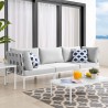 Modway Harmony Sunbrella® Outdoor Patio Aluminum Sofa in Gray Gray - Lifestyle