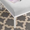 Modway Harmony Sunbrella® Outdoor Patio Aluminum Ottoman in Gray - Lifestyle
